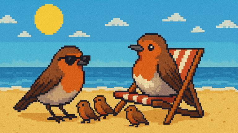 Gertrot und Rothar im Urlaub